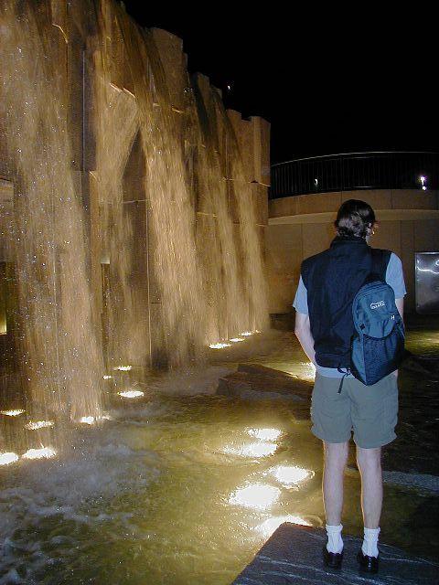 Marvin at the Waterfall at the MOMA