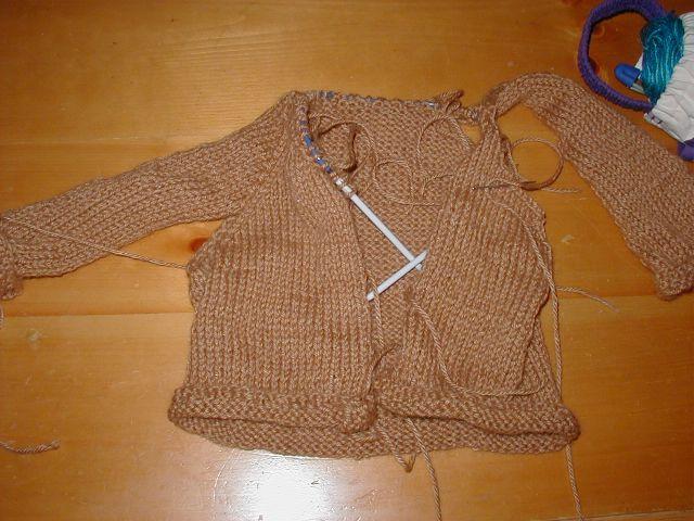 Rupert's sweater - seaming